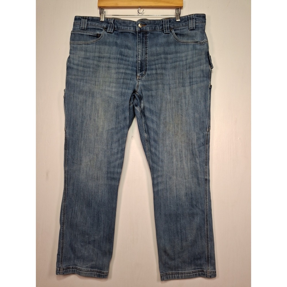 Duluth Trading Co Ballroom Double Flex Jeans Mens 44x32 Stretch Blue Denim - Picture 14 of 15